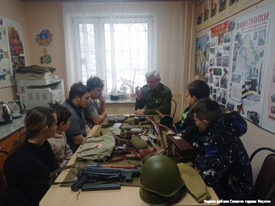 08.12.2023 учащиеся 8-х классов, ГБОУ «Школы № 854» отделение на Никольском, посетили интерактивный музей ВОВ в районе Савелки